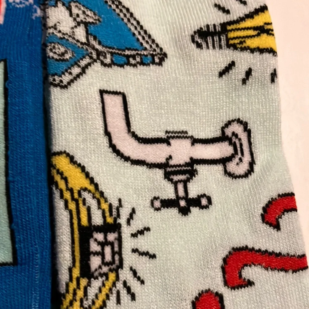 Hasbro Monopoly Black and Blue Casual Socks Set‎ of Three Pair